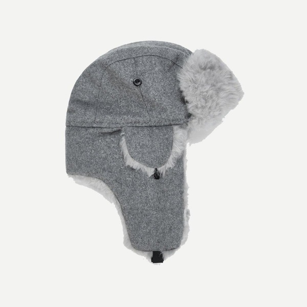 

Men Faux Fur Ear Flap Cap