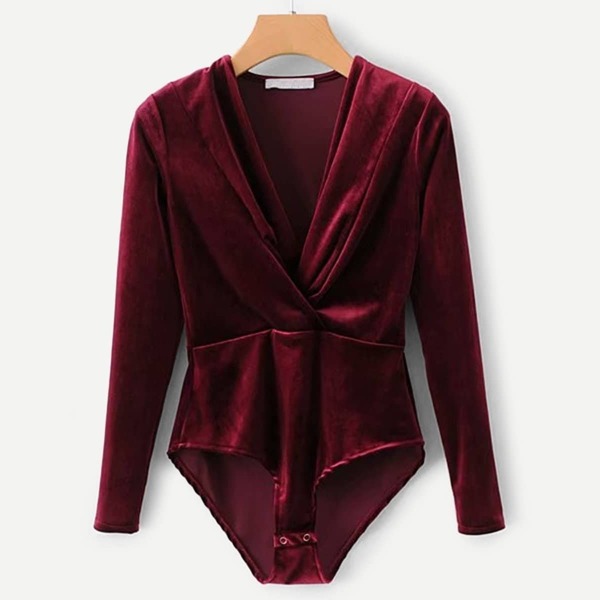 

Solid Velvet Bodysuit