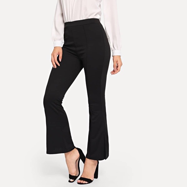 

Split Side Flare Leg Pants