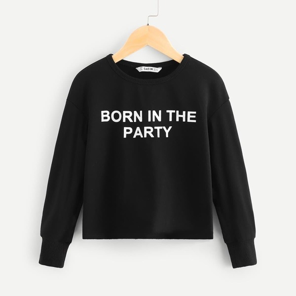 

Girls Letter Front Pullover