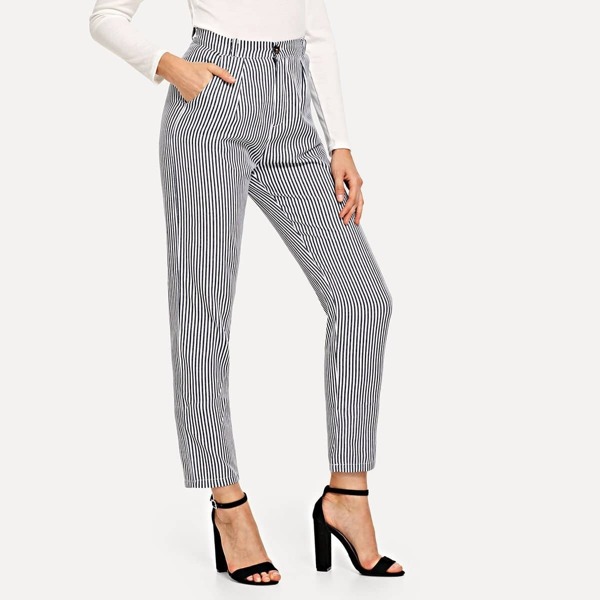 

Striped Pocket Side Pants