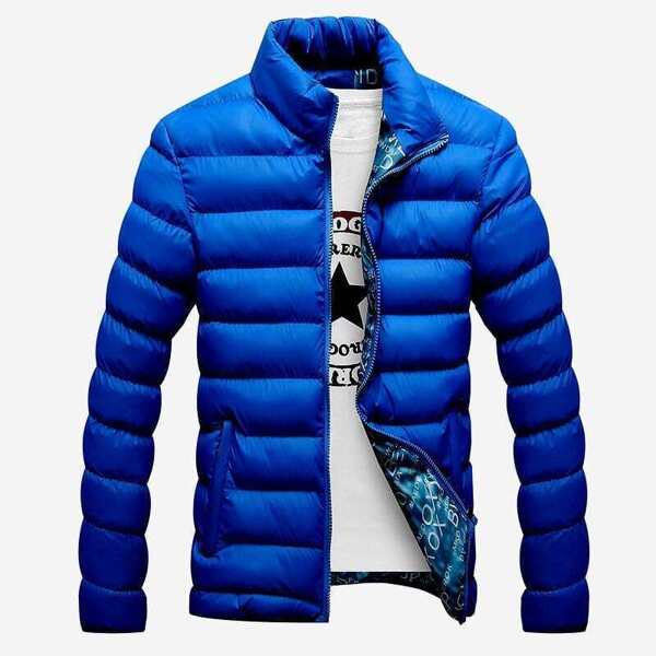 

Men Solid Puffer Coat