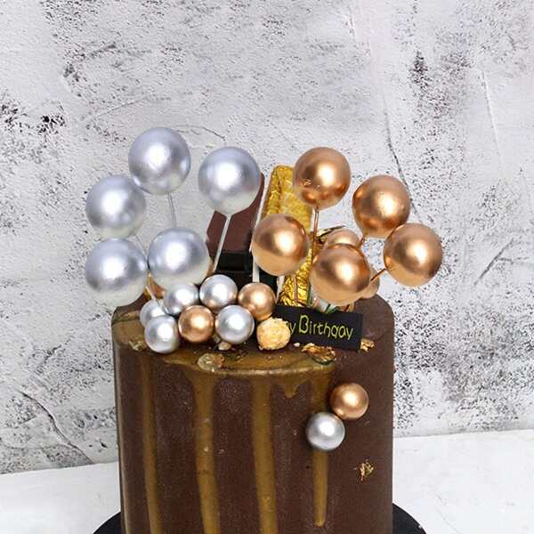 

Ball Cake Topper Decoration 10pcs
