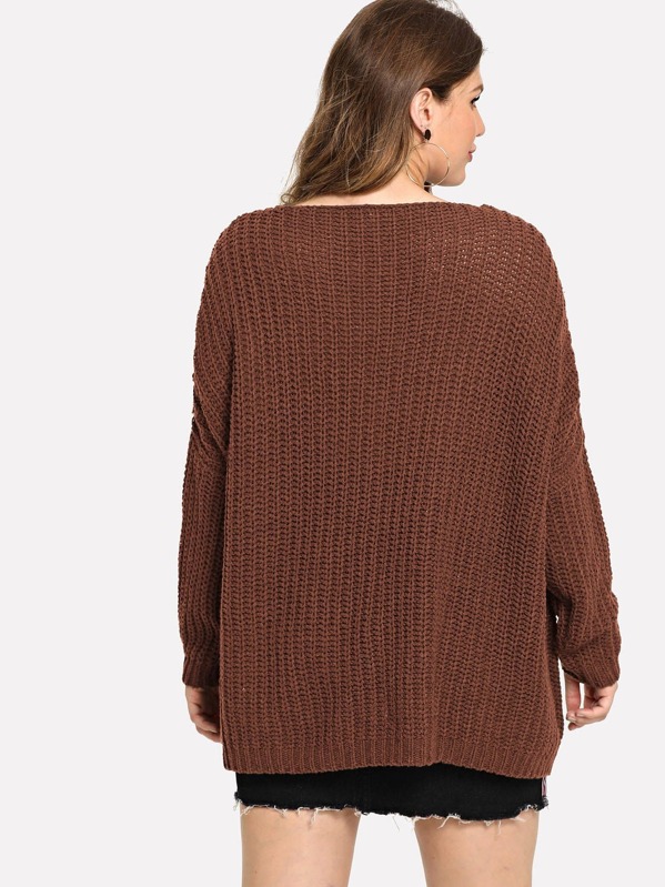 

Plus Oversized Solid Sweater