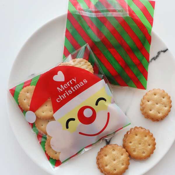 

Christmas Santa Claus Cookie Bag 100pcs