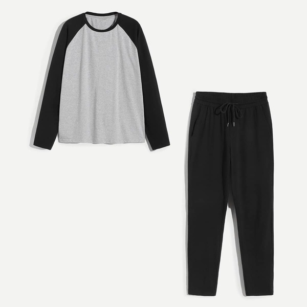 

Men Raglan Sleeve Tunic Pajama Set