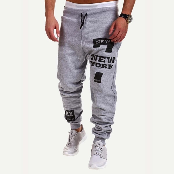 

Men Letter Print Sweatpants