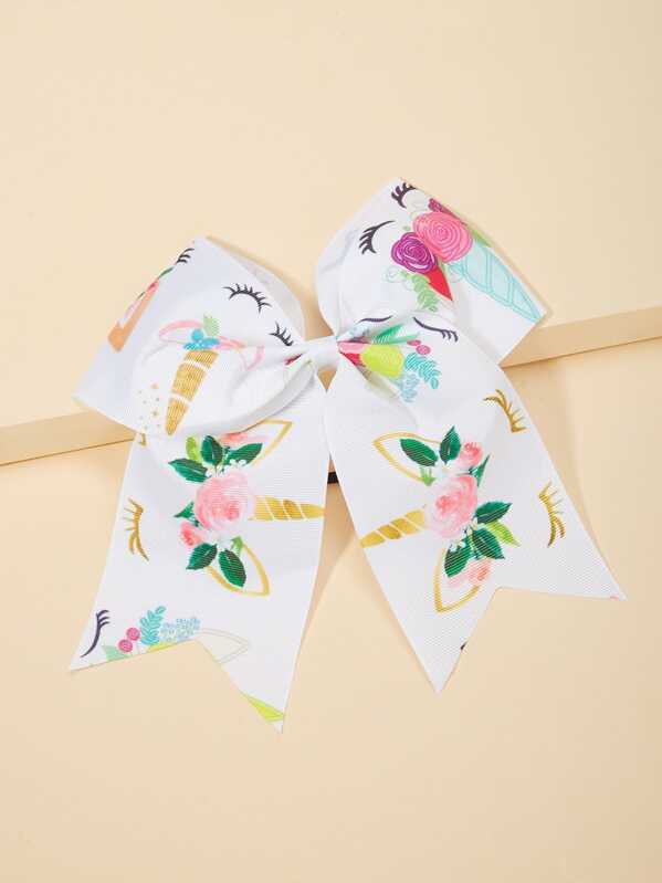 

Girls Bow Shaped Hair Tie, White