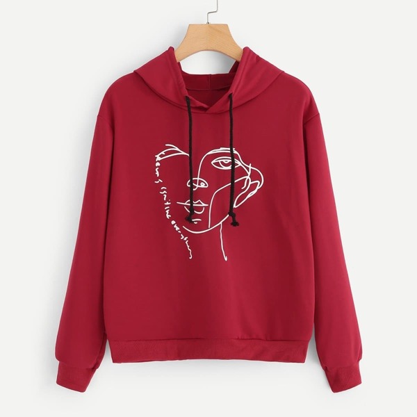 

Figure Print Hoodie
