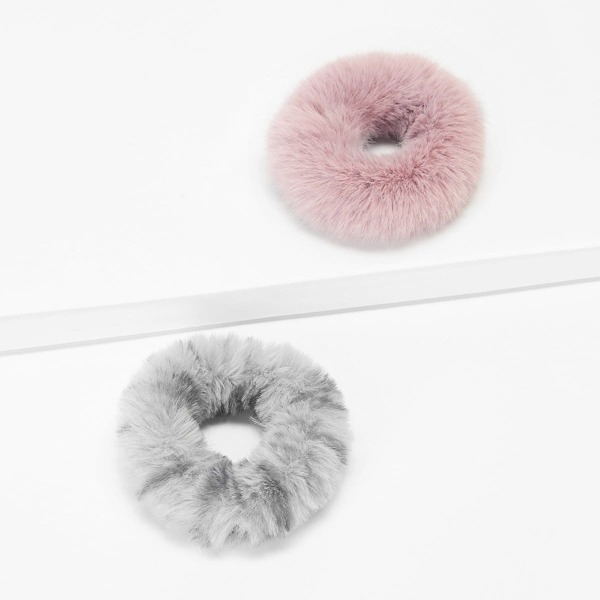 

Fluffy Hair Tie 2pack, Multicolor