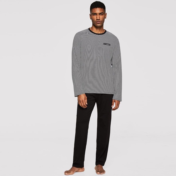 

Men Striped Pajama Set