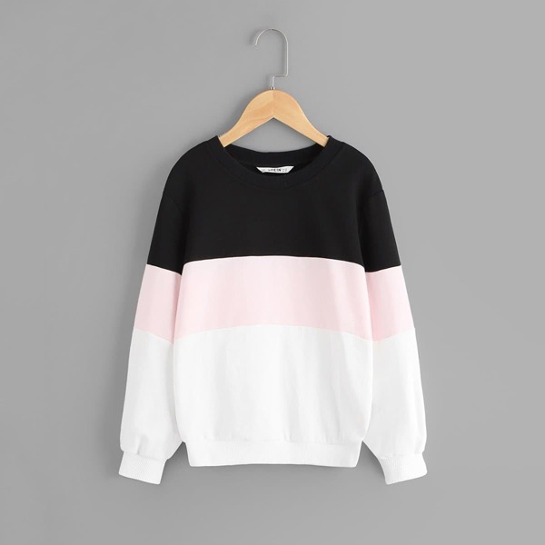 

Girls Color-Block Pullover