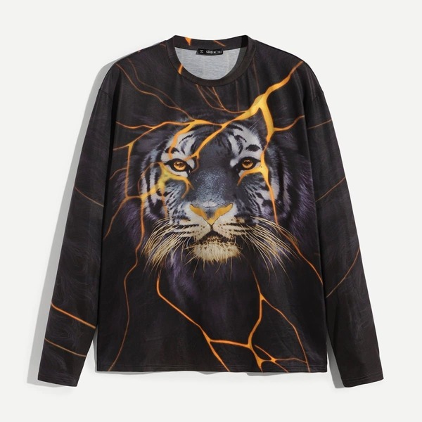 

Men Animal Print Tee