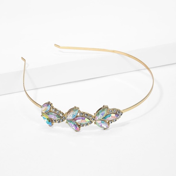 

Rhinestone Metal Headband, Gold