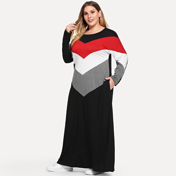 

Plus Cut And Sew Panel Dress