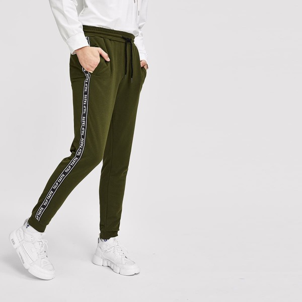 

Men Slant Pocket Letter Pants