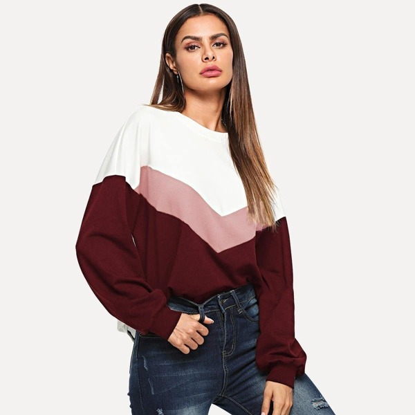 

Color Block Tunic Pullover