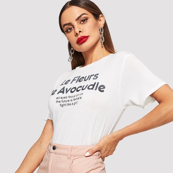 

Letter Print Tee