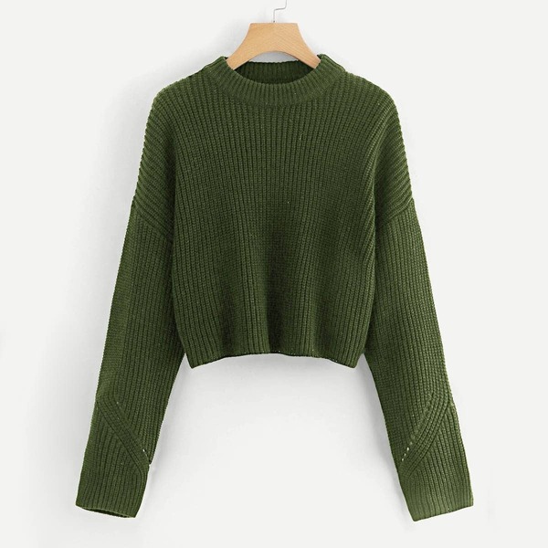 

Drop Shoulder Solid Jumper