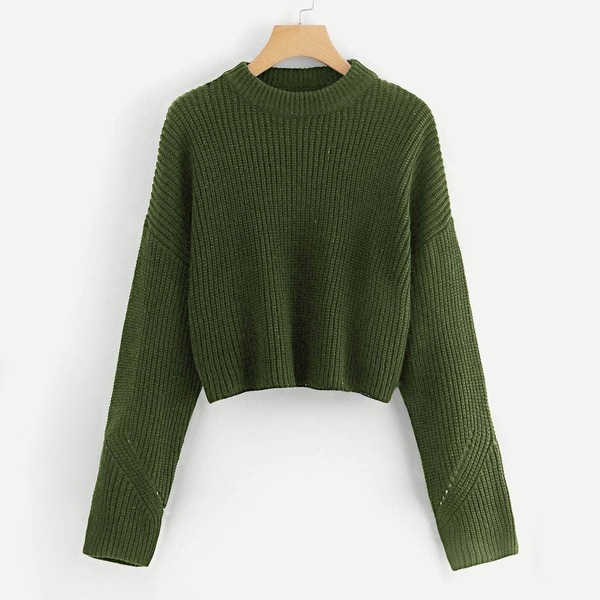 

Plus Drop Shoulder Solid Jumper
