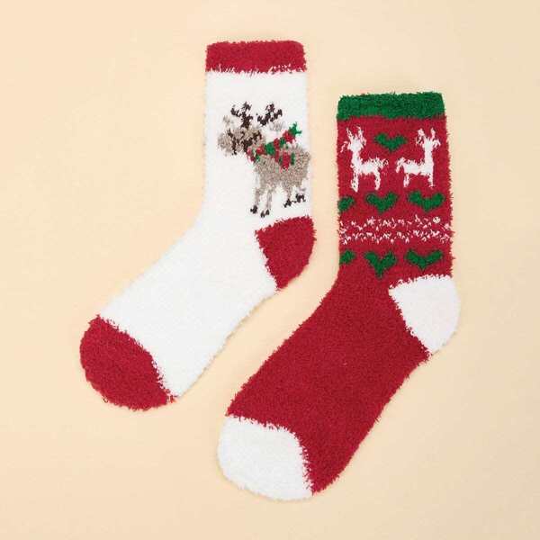 

Christmas Socks 2pairs, Multicolor