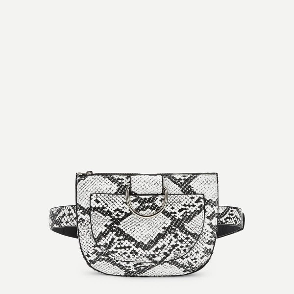 

Snakeskin Print Bum Bag
