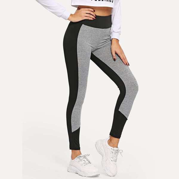 

Colorblock Wide Waistband Leggings