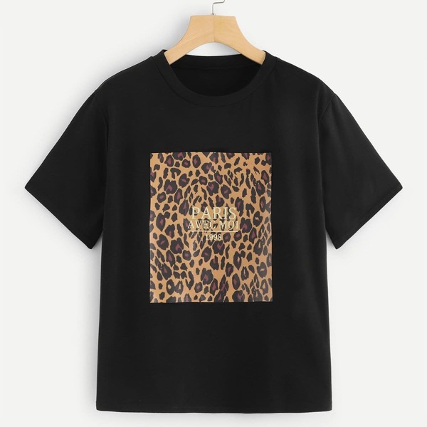 

Cheetah Print Tee