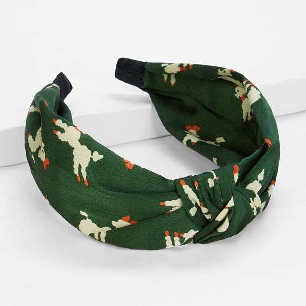 

Knot Cartoon Headband, Green