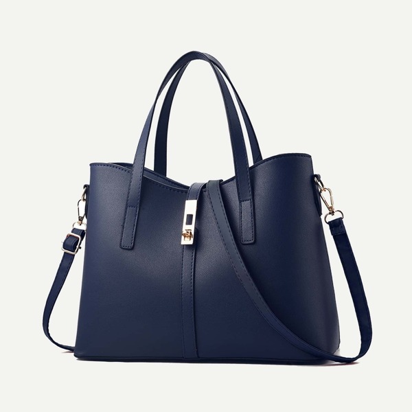 

Metal Detail Tote Bag