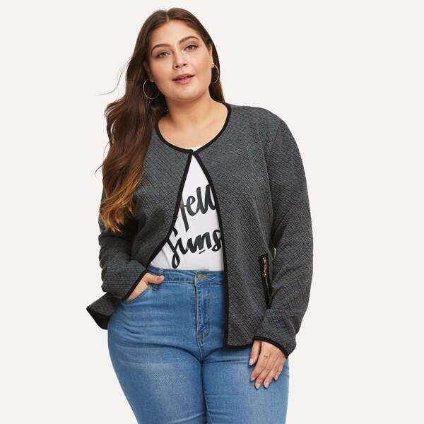 

Plus Zip Side Solid Coat