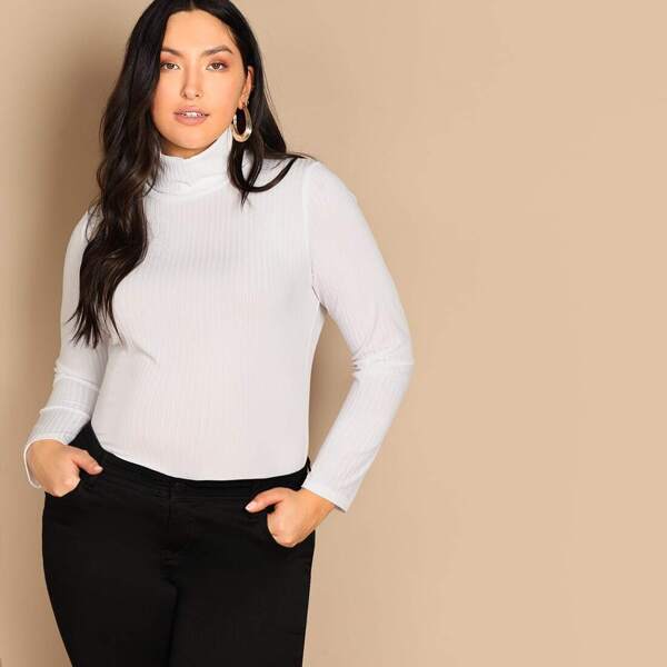 

Plus Slim Fitted Solid Top