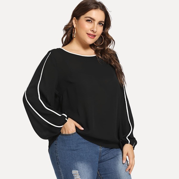 

Plus Contrast Binding Top