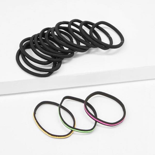 

Elastic Hair Tie 15pcs, Black