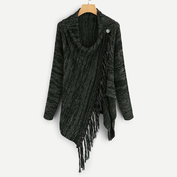 

Button And Fringe Detail Jumper