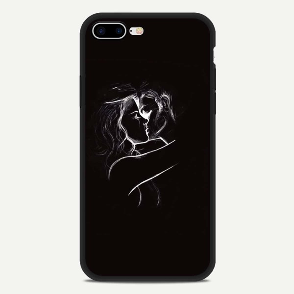 

Figure Print iPhone Case, Black
