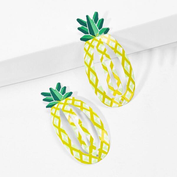 

Girls Pineapple Shaped Hair Clip 2pcs