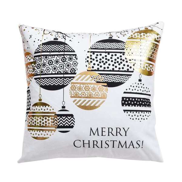 

Christmas Ball Pattern Pillowcase, Multicolor