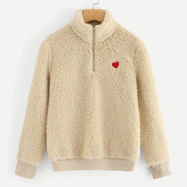 

Quarter Zip Teddy Jacket