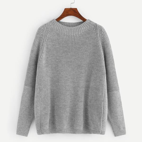 

Plus Raglan Sleeve Round Neck Jumper