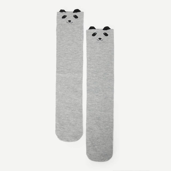 

Kids Cartoon Socks, Grey