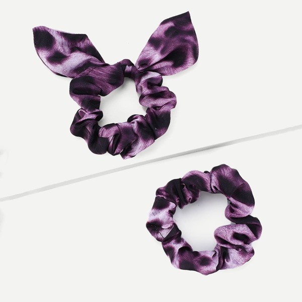 

Velvet Elastic Hair Tie 2pack, Purple