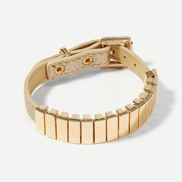 

Buckle Design PU Bracelet 1pc