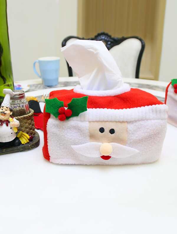 

Christmas Santa Claus Tissue Cover 1pc, Multicolor