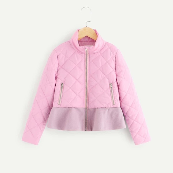 

Girls Zip Up Short Padded Coat