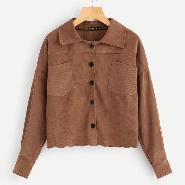 

Pocket Front Collar Jacket