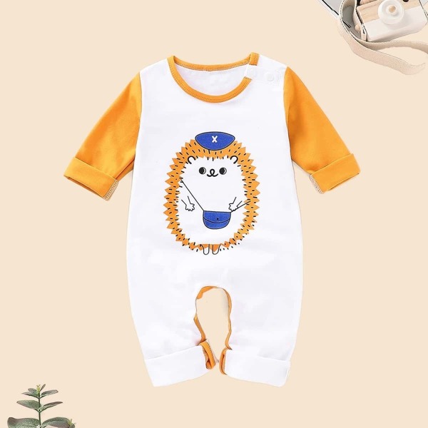 

Baby Cartoon Print Jumpsuit