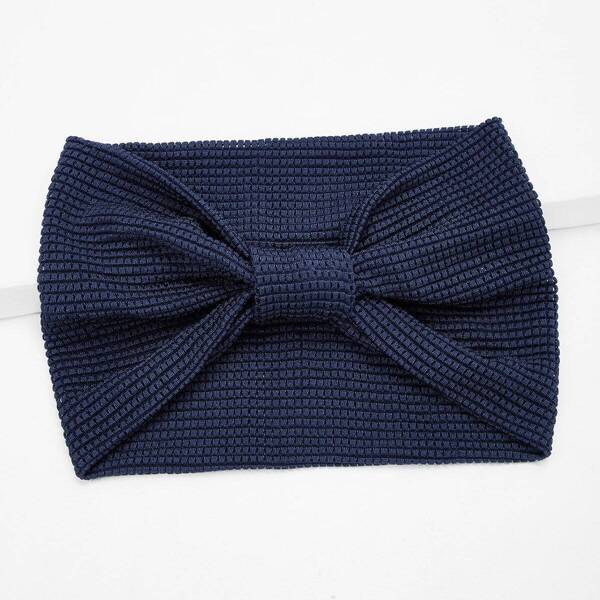 

Plain Knot Headband, Navy