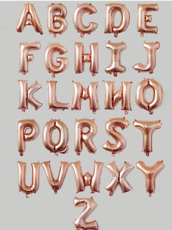 

Decorative Alphabet Letter Balloon 1pc Rose Gold, Pink
