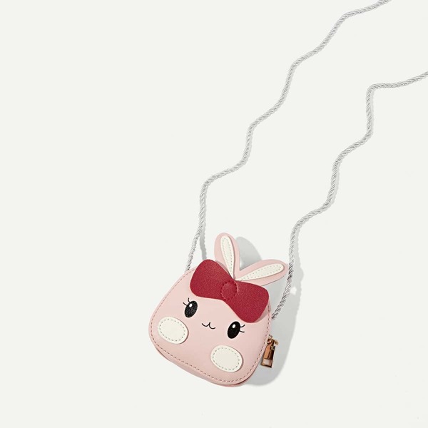 

Girls Ear Decor Cartoon Crossbody Bag